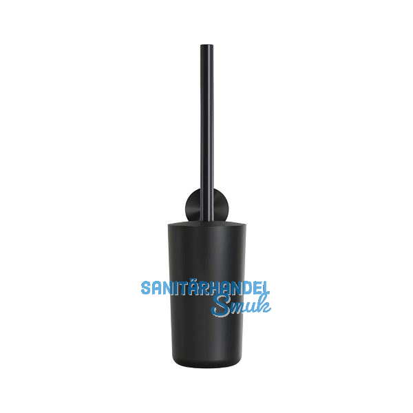 GEESA WC-B�rstengarnitur Opal Metallfinish Schwarz geb�rstet