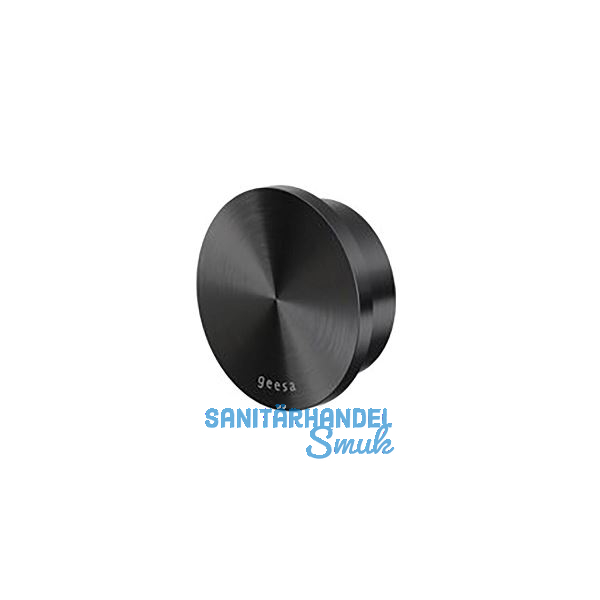 GEESA Handtuchhaken Opal gro�, Metallfinish Schwarz geb�rstet