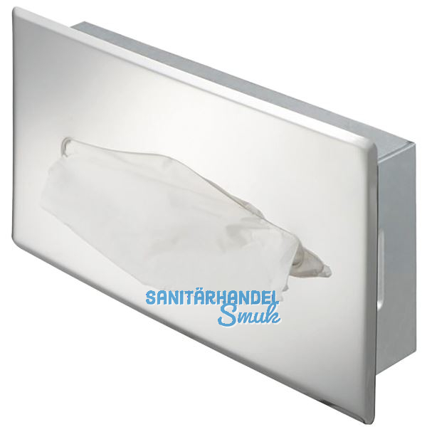 GEESA Papiertuch-Box wandmontiert-Einbau Hotel Chrom