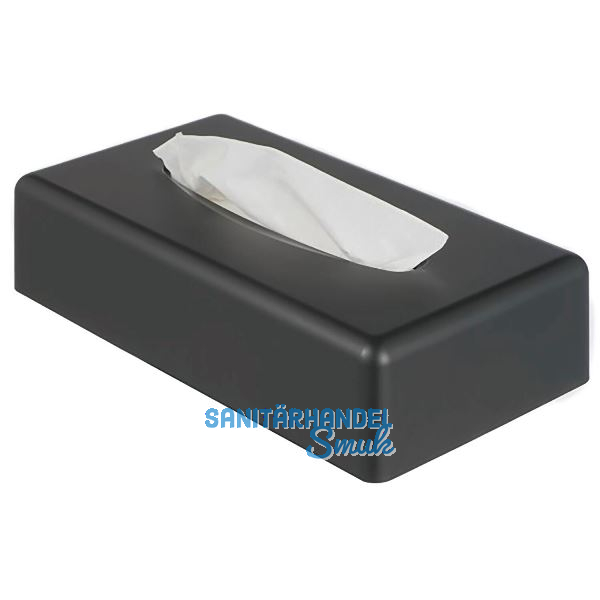 GEESA Papiertuch-Box freistehend/wandmontiert Hotel Schwarz