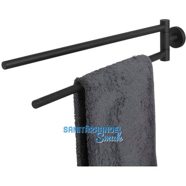 TIGER Handtuchhalter Boston 2-armig Schwarz