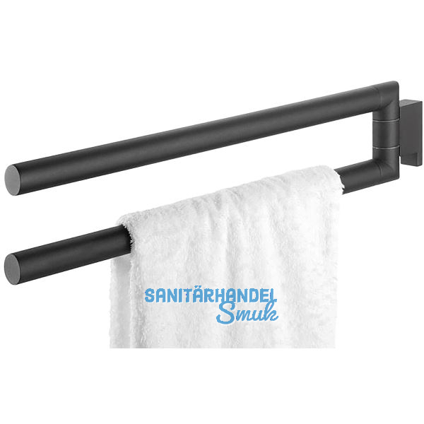TIGER Handtuchhalter Bold 2-armig Schwarz