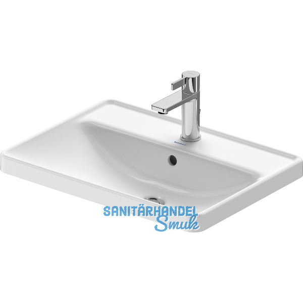 DURAVIT Einbau-Waschtisch D-Neo 60 mit Hahnlochbank, Wei�