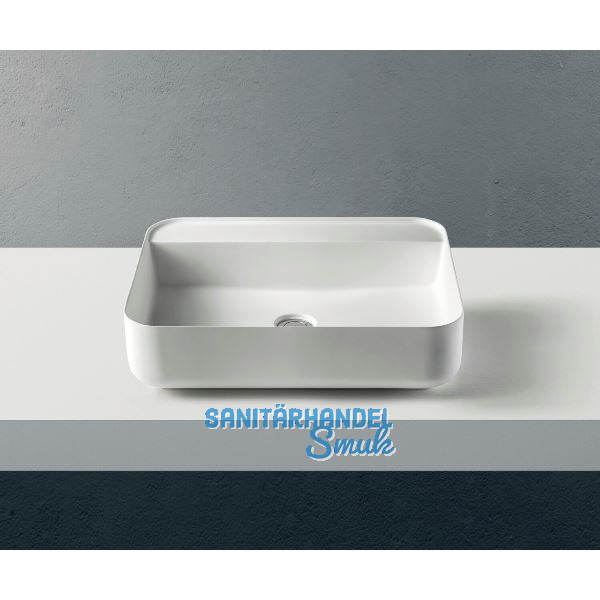 ZIEBERMAYR Aufsatzwaschtisch Squircle Tapbank eckig Wei� matt
