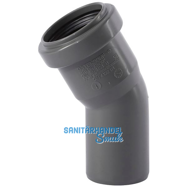 Bogen f�r Abflussrohr DN 40 mm / 30�