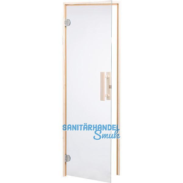 HARVIA Saunat�r 650 mm Klarglas 8 mm ESG Holzrahmen Fichte