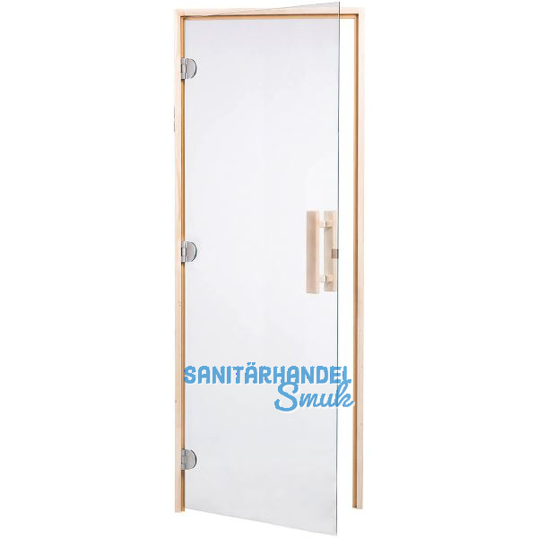 HARVIA Saunat�r 740 mm Klarglas 8 mm ESG Holzrahmen Fichte