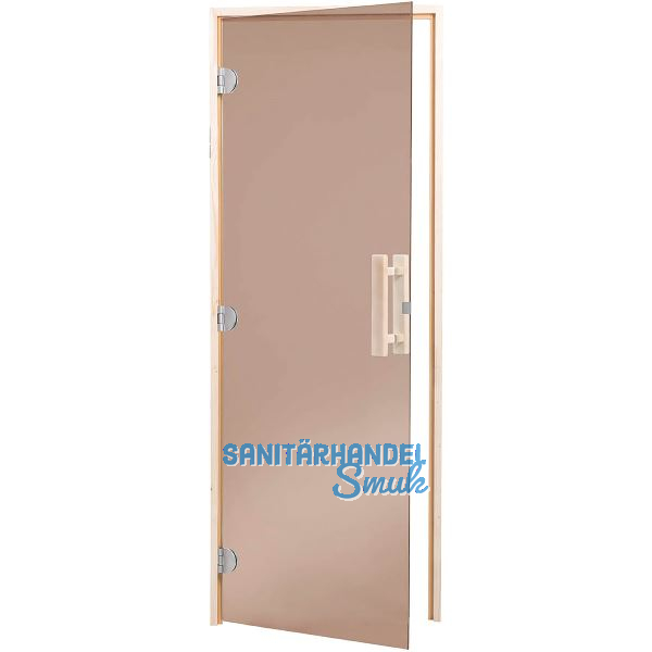 HARVIA Saunat�r 740 mm Bronze 8 mm ESG Holzrahmen Fichte