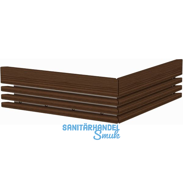 HARVIA Holzreling zu Qube 9 und 10,5 kW/Combi 10 kW Walnuss zweiseitig