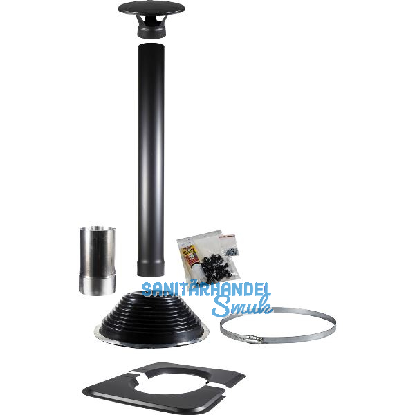 HARVIA Schornsteinset Fasssauna Schwarz