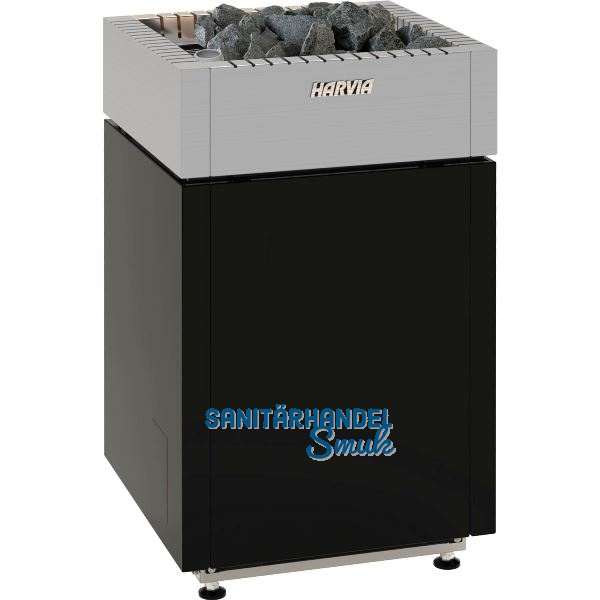 HARVIA Saunaofen Verdampfer Qube Combi 10 kW Schwarz