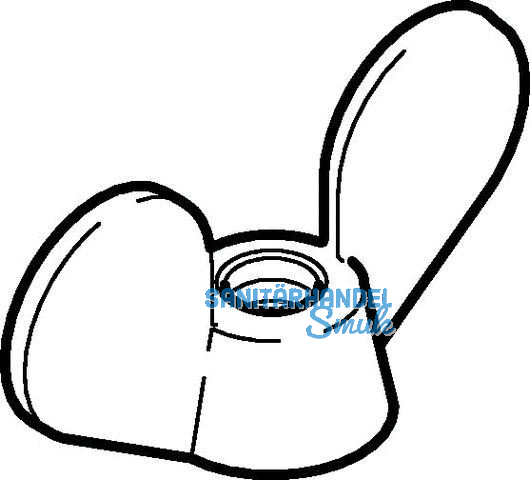 Geberit Flgelmutter 25 l Pluviaeinlauf