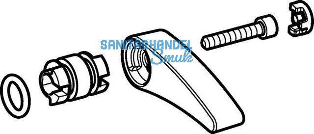 Geberit Mischergriffset HyTronic 85/185