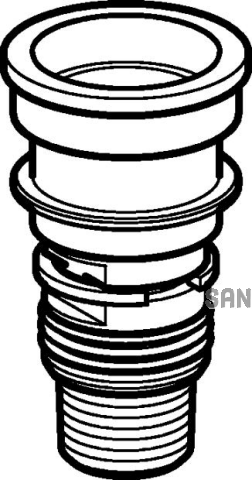 Geberit bergang 1/2" zu UR-RBS 116.00