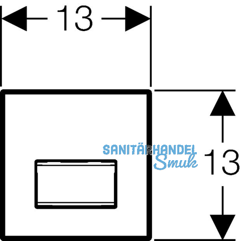 Geberit Urinal Handausl. Sigma50 k-spez.