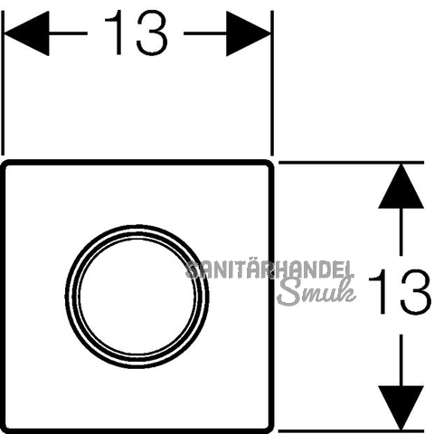 Geberit Urinal Handausl. Sigma10 ES
