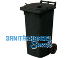 Abfall und Wertstoffsammelbehälter 120L Farbe: Anthrazit - mit Radsatz