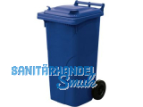 Abfall und Wertstoffsammelbehälter 120L Farbe: Blau - mit Radsatz