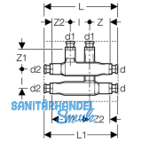 Geberit Mapress Kreuzungs-T-Stck