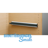 Krawattenhalter starr Modell D, 432x48x52 mm, Aluminium/Kunststoff schwarz