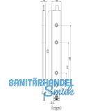 Anschlusseinheit zu Falzhebelgetriebe, Secury Automatic 270 mm, oben, universal