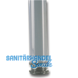 Tischfu zylindrisch  50 mm, Lnge 700 mm, Stahl silber RAL 9006