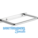 Wandschirmgarnitur Nora mit Kunststoffwanne, Stahl verchromt poliert