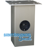 Barkonsole Jumbo \"Power Station\", Hhe 170 mm, Aluminium Edelstahl Effekt