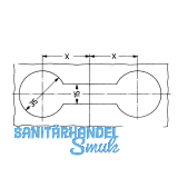 Arbeitsplattenverbinder, L 150 mm, Ma X 75-84 mm, Stahl verzinkt