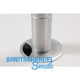 Befestigung mit Kabeldurchfhrung Quatro, Bohr  80,Zinkdruckguss verchromt matt