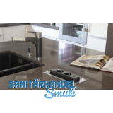 EVOline BackFlip, 2 Stk. Schukosteckdosen, 1 Stk. USB-Charger, Edelstahl