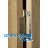 Federband ST 150 dreiteilig, Bandhhe 153 mm, Rollen  16 mm, Edelstahl