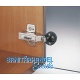 BLUM CLIP top Glastrscharnier 94, 9,5mm gekrpft, mit Feder, Schrauben