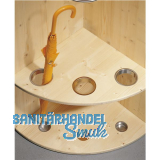 Kabeldurchgang rund, Einbau  80 mm, Messing poliert