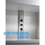 Power-Turm 1 230 V,3 Schukosteckdosen, Anschlusskabel 2000 mm mit Schukostecker