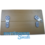 Tischplattenverbinder RAMTI, Bohrbild 32 mm, Kunststoff grau/Zink Druckguss