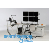 Einhnge-Stiftebox Quatro B 72 x H 100 x T 70 mm, Stahl silber pulverbeschichtet