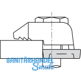 BEAM CLAMP Distanzstck BH1Z10 M10 H=2.0mm Stahl verzinkt