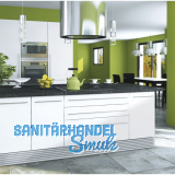 Design Alu-Sockelprofil oben 5000 mm, Edelstahl Effekt