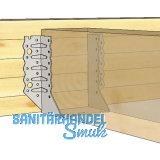 GH Balkenschuh TOP aussenliegend 80x150 - Stahl feuerverzinkt
