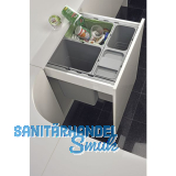 BLUM Rckwand Set fr Mllauszug hngend eins2fnf, KB 600 mm, Stahl grau