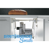 Parallel-Schwenkmechanik PSM 1128,Einbauhhe 455 mm, Stahl wei lackiert