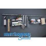 Mehrzweckablage 455 x 150 x 185 mm, Edelstahl Effekt