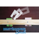 GLUSKE Euroklick Distanzplatte mit Sperrhaken 65 x 52.5 x 6 schwarz