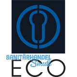 ECO Trknopf K 160, - auf Ros. VK 8 mm, Edst. rostfrei