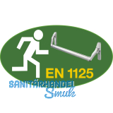 Druckstange BKS fr EN 1125, 808 mm, silber eloxiert, B 74410-01-0-1