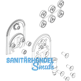 HAWA-Ordena 70/F Bodenfhrung gefedert, 1 Glastr (ESG/VSG)