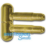 Einbohrband, 13 mm, mit Rundkopf, Stahl verchromt