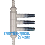 Einbohr Zierband 3-TLG 13 wei RAL9010