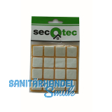 SECOTEC Filzgleiter selbstklebend eckig braun 22X22 mm SB-16
